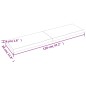vidaXL Estante pared madera roble tratada marrón claro 120x30x(2-4) cm vidaXL Estante pared madera roble tratada marrón claro 120x30x(2-4) cm