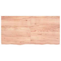 vidaXL Estante pared madera roble tratada marrón claro 120x60x(2-6) cm