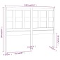 vidaXL Cabecero de cama madera maciza de pino 140,5x4x100 cm vidaXL Cabecero de cama madera maciza de pino 140,5x4x100 cm