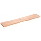 vidaXL Estante pared madera roble tratada marrón claro 160x30x(2-4) cm vidaXL Estante pared madera roble tratada marrón claro 160x30x(2-4) cm