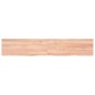 vidaXL Estante pared madera roble tratada marrón claro 160x30x(2-4) cm vidaXL Estante pared madera roble tratada marrón claro 160x30x(2-4) cm