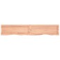 vidaXL Estante pared madera roble tratada marrón claro 160x30x(2-4) cm vidaXL Estante pared madera roble tratada marrón claro 160x30x(2-4) cm