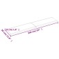 vidaXL Estante pared madera roble tratada marrón claro 160x30x(2-4) cm vidaXL Estante pared madera roble tratada marrón claro 160x30x(2-4) cm