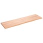 vidaXL Estante pared madera roble tratada marrón claro 180x50x(2-4) cm