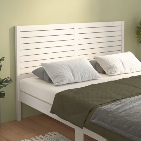 vidaXL Cabecero de cama madera maciza de pino blanco 141x4x100 cm