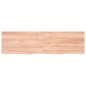 vidaXL Estante pared madera roble tratada marrón claro 180x50x(2-4) cm