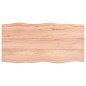 vidaXL Tablero mesa madera tratada borde natural marrón 80x40x(2-6) cm vidaXL Tablero mesa madera tratada borde natural marrón 80x40x(2-6) cm