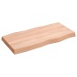 vidaXL Tablero mesa madera tratada borde natural marrón 80x40x(2-6) cm vidaXL Tablero mesa madera tratada borde natural marrón 80x40x(2-6) cm