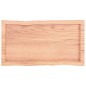 vidaXL Tablero mesa madera tratada borde natural marrón 80x40x(2-6) cm vidaXL Tablero mesa madera tratada borde natural marrón 80x40x(2-6) cm