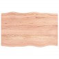vidaXL Tablero mesa madera tratada borde natural marrón 80x50x(2-4) cm vidaXL Tablero mesa madera tratada borde natural marrón 80x50x(2-4) cm