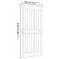 vidaXL Puerta corredera con herrajes madera maciza de pino 90x210 cm vidaXL Puerta corredera con herrajes madera maciza de pino 90x210 cm