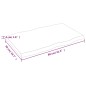 vidaXL Tablero mesa madera tratada borde natural marrón 80x50x(2-4) cm vidaXL Tablero mesa madera tratada borde natural marrón 80x50x(2-4) cm