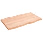 vidaXL Tablero mesa madera tratada borde natural marrón 100x60x(2-4)cm vidaXL Tablero mesa madera tratada borde natural marrón 100x60x(2-4)cm