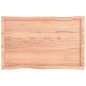vidaXL Tablero mesa madera tratada borde natural marrón 100x60x(2-4)cm vidaXL Tablero mesa madera tratada borde natural marrón 100x60x(2-4)cm