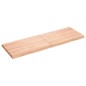vidaXL Tablero mesa madera tratada borde natural marrón 120x40x(2-4)cm vidaXL Tablero mesa madera tratada borde natural marrón 120x40x(2-4)cm