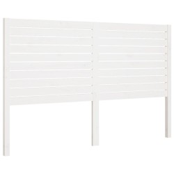 vidaXL Cabecero de cama madera maciza de pino blanco 141x4x100 cm
