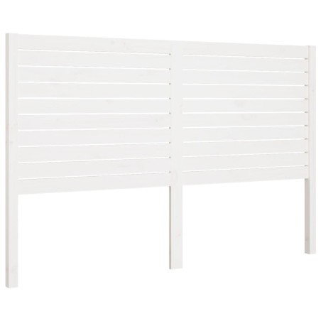 vidaXL Cabecero de cama madera maciza de pino blanco 141x4x100 cm