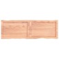 vidaXL Tablero mesa madera tratada borde natural marrón 120x40x(2-4)cm vidaXL Tablero mesa madera tratada borde natural marrón 120x40x(2-4)cm