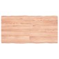 vidaXL Tablero mesa madera tratada borde natural marrón 120x60x(2-6)cm vidaXL Tablero mesa madera tratada borde natural marrón 120x60x(2-6)cm