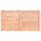 vidaXL Tablero mesa madera tratada borde natural marrón 120x60x(2-6)cm vidaXL Tablero mesa madera tratada borde natural marrón 120x60x(2-6)cm