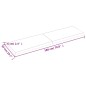 vidaXL Tablero mesa madera tratada borde natural marrón 180x50x(2-6)cm