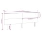 vidaXL Cabecero de cama madera maciza de pino 184x6x82,5 cm vidaXL Cabecero de cama madera maciza de pino 184x6x82,5 cm