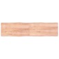 vidaXL Tablero mesa madera tratada borde natural marrón 200x50x(2-4)cm vidaXL Tablero mesa madera tratada borde natural marrón 200x50x(2-4)cm