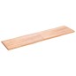 vidaXL Tablero mesa madera tratada borde natural marrón 200x50x(2-4)cm vidaXL Tablero mesa madera tratada borde natural marrón 200x50x(2-4)cm
