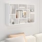 vidaXL Estantería de pared madera contrachapada blanco 85x16x52,5 cm