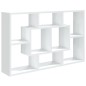 vidaXL Estantería de pared madera contrachapada blanco 85x16x52,5 cm