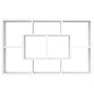 vidaXL Estantería de pared madera contrachapada blanco 85x16x52,5 cm