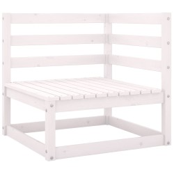 vidaXL Set de muebles de jardín 2 pzas con cojines madera pino blanco