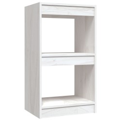 vidaXL Estantería madera maciza de pino blanco 40x30x71,5 cm