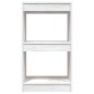 vidaXL Estantería madera maciza de pino blanco 40x30x71,5 cm vidaXL Estantería madera maciza de pino blanco 40x30x71,5 cm
