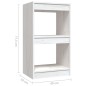 vidaXL Estantería madera maciza de pino blanco 40x30x71,5 cm vidaXL Estantería madera maciza de pino blanco 40x30x71,5 cm