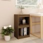 vidaXL Estantería madera maciza de pino marrón miel 40x30x71,5 cm