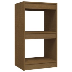 vidaXL Estantería madera maciza de pino marrón miel 40x30x71,5 cm