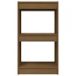 vidaXL Estantería madera maciza de pino marrón miel 40x30x71,5 cm