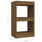 vidaXL Estantería madera maciza de pino marrón miel 40x30x71,5 cm