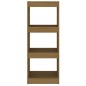 vidaXL Estantería/divisor de espacios pino macizo miel 40x30x103,5cm vidaXL Estantería/divisor de espacios pino macizo miel 40x30x103,5cm