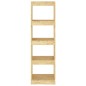 vidaXL Estantería divisor de espacios madera de pino 40x30x135,5 cm vidaXL Estantería divisor de espacios madera de pino 40x30x135,5 cm