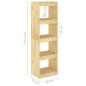 vidaXL Estantería divisor de espacios madera de pino 40x30x135,5 cm vidaXL Estantería divisor de espacios madera de pino 40x30x135,5 cm