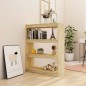 vidaXL Estantería/divisor de espacios madera maciza pino 100x30x103 cm vidaXL Estantería/divisor de espacios madera maciza pino 100x30x103 cm