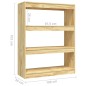 vidaXL Estantería/divisor de espacios madera maciza pino 100x30x103 cm vidaXL Estantería/divisor de espacios madera maciza pino 100x30x103 cm