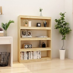 vidaXL Estantería/divisor de espacios madera de pino 100x30x135,5 cm