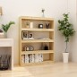 vidaXL Estantería/divisor de espacios madera de pino 100x30x135,5 cm