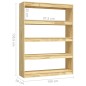vidaXL Estantería/divisor de espacios madera de pino 100x30x135,5 cm