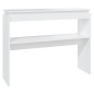 vidaXL Mesa consola madera de ingeniería blanca 102x30x80 cm vidaXL Mesa consola madera de ingeniería blanca 102x30x80 cm