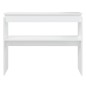 vidaXL Mesa consola madera de ingeniería blanca 102x30x80 cm vidaXL Mesa consola madera de ingeniería blanca 102x30x80 cm