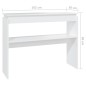 vidaXL Mesa consola madera de ingeniería blanca 102x30x80 cm vidaXL Mesa consola madera de ingeniería blanca 102x30x80 cm